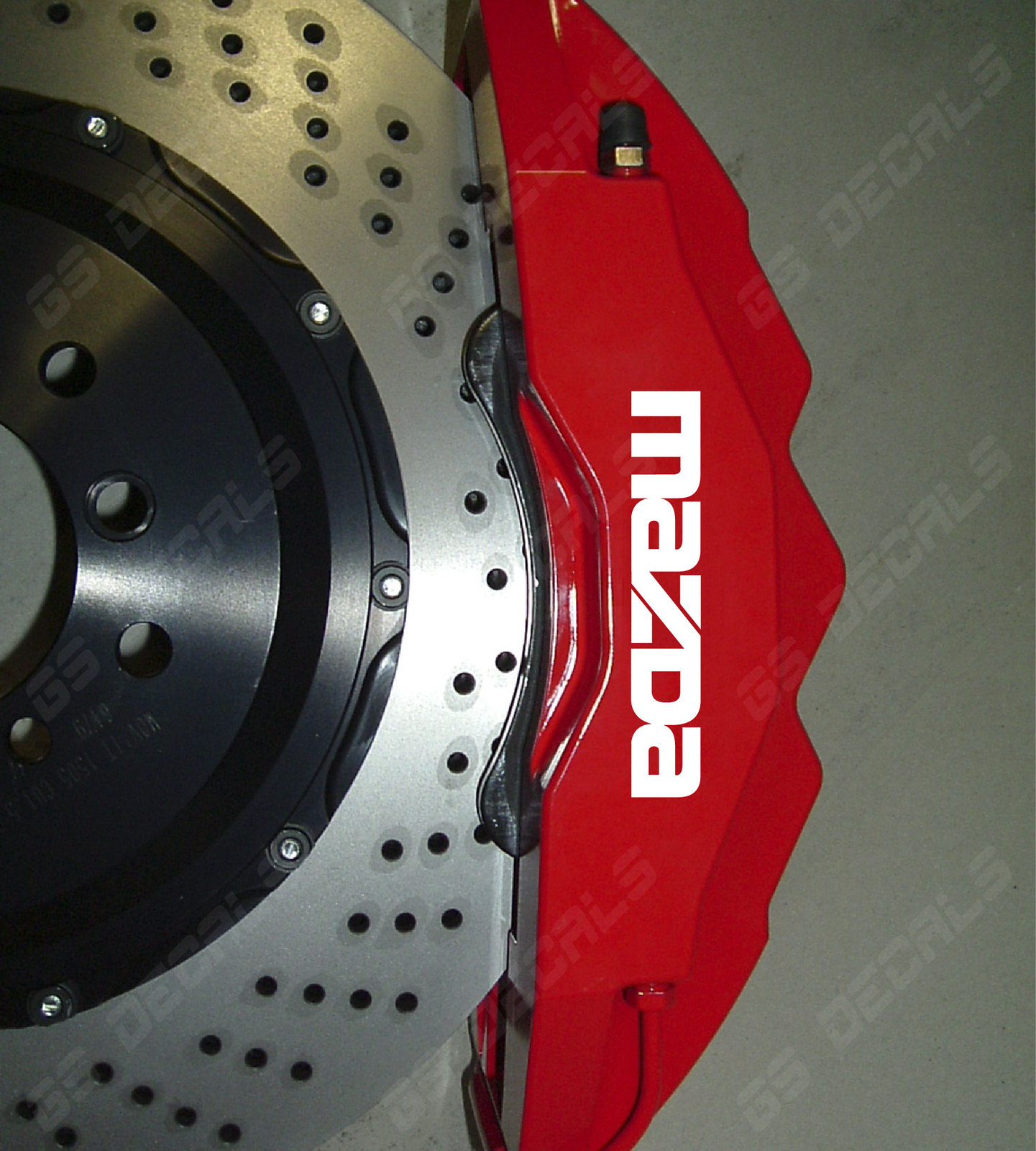 Mazda Logo Brake Caliper Decals Kit Stickers Premium Quality 5 Colors MPS MX5