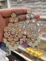 Indian Kundan Gold Plated Traditional All Color Available Last Left Jewelry Setf - £29.25 GBP