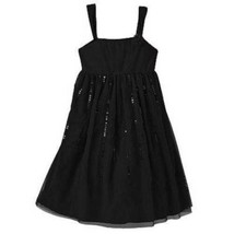 Girls Dress Holiday Party Black Candies Sleeveless Sparkle Sequin-size 7 - £22.44 GBP