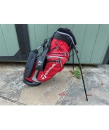 TaylorMade Red/Black/Gray Golf Dual Strap Carry/Stand Bag 7 Way - $65.09