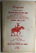 FAR HILLS (NJ) HORSE &amp; PONY SHOW 136-page Fox Chase Stables Program June... - $20.71 CAD