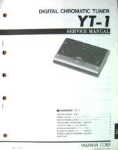 Yamaha YT-1 Auto Guitar Tuner Original Service Manual Schematics Parts L... - $9.89