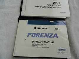 2004 Suzuki Forenza Owners Manual [Paperback] Suzuki - £34.70 GBP