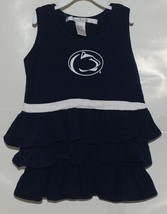 Chicka D Collegiate Licensed Penn State Lions 3T Ruffled Navy Blue Dress image 1