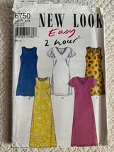 New Look Womens Dress Pattern 6750  sz 8 - 18 - uncut - $7.91