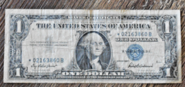 Series 1957 One Dollar Blue Seal Silver Certificate Star Note. - £4.66 GBP