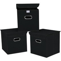 Collapsible Storage Bins With Lids,Fabric Cube Storage Organizer With Ha... - $39.99