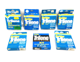 Lot of 7 Berkley XT Trilene Strong Fishing Line 6, 10, 12, 14LBS Green &amp; Clear - £65.58 GBP