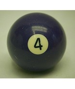 Pool Table Billiard Ball #4 Solid Violet Vintage Replacement Piece - £10.22 GBP