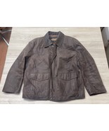 Field Tested Guide Gear Brown Heavy Jacket/ Coat Leather Mesh Size Large... - $75.34 CAD