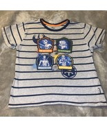 Boy&#39;s Size 9-10 Disney Store Star Wars Gray Navy Striped S/S T-Shirt Top... - $15.00