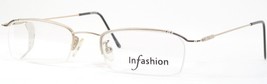 Vintage Infashion 02-530 1 Blass Gold/Schwarz/Silber Selten Brille 47-17... - £50.87 GBP