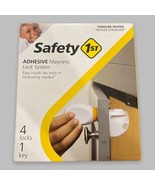 Safety 1st - Adhesive Magnetic Lock System - 3 Locks and 1 Key Only- White - $14.80