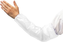 288 White Disposable PVC Arm Cover Sleeves 18 Size 6.0 mil Vinyl Oversleeves - £136.52 GBP