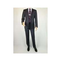 Men's Soft Wool Cashmere Single Breasted Suit Giorgio Cosani 900 Dark Gray image 3