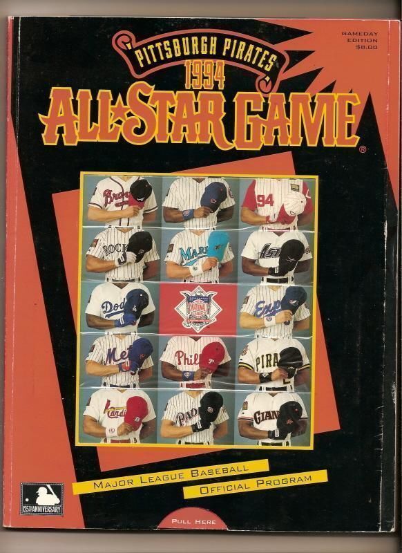 1994 MLB All Star Game Program Pittsburgh Pirates - $35.11