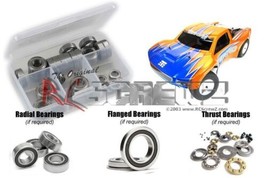 RCScrewZ Rubber Shielded Bearing Kit tek002r for Tekno RC SCT-410 TKR5500 - £36.98 GBP