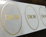 DIOR SEAL/GIFT STICKERS • CLEAR/GOLD • 10 PC. - £13.65 GBP