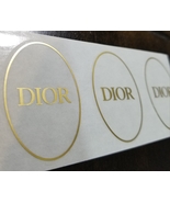 DIOR SEAL/GIFT STICKERS • CLEAR/GOLD • 10 PC. - £13.58 GBP