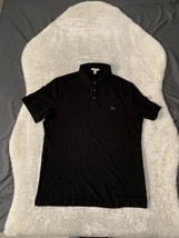 Burberry Brit Mens Black Polo Short Sleeve Large Cotton Shirt  - £44.96 GBP