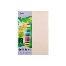 Quill Cardboard A4 (50pk) - Cream - £30.83 GBP