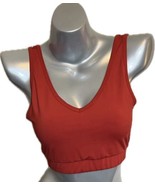 SHEIN Sports Bra Size Medium Red Low Back Workout Gym Wear - $188.16 MXN