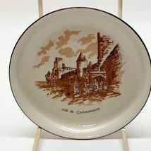 Collector Plate Cité De Carcassonne France Porcelain Castelroux Vintage ... - $10.89