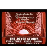 Antique Magic Lantern Theatre Thanksgiving Advertising Slide 1930 I - $32.07 CAD