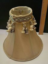 VINTAGE LAMP SHADE WITH FRINGE image 2