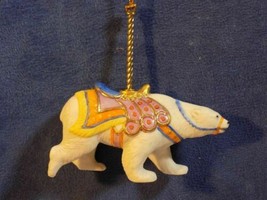 1989 Lenox Carousel Christmas Ornament - Polar Bear - Excellent - £15.94 GBP