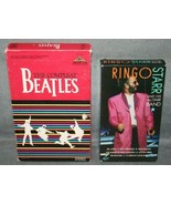 THE COMPLEAT BEATLES Big Box &amp; RINGO STARR All Star Band 1990 VHS Lot - $273.47 MXN