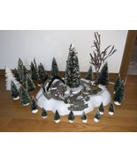 Dept 56 All Around The Park Village Animated Accessory Set Xmas EXTRA Trees - £77.62 GBP