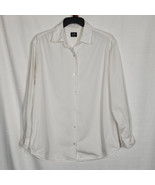 Vintage C.P. Company S.P.A. White Button Up Long Sleeve Cotton Shirt Size M - £112.71 GBP