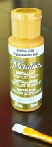 Dazzling Metallics GLORIOUS GOLD Metallic Paint Leaf Gilding art DecoArt... - £12.87 GBP