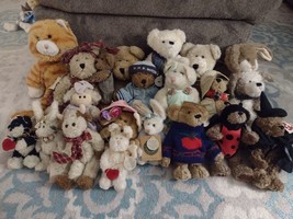 Lot Of 20 Assorted Vintage Boyds Bears, Ty Babies, Unknown Plush, Good Condition - £106.66 GBP