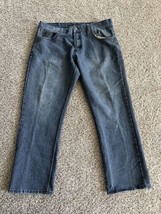 Beverly Hills Polo Club Straight Leg Men&#39;s size 38x30 Dark Wash blue Den... - $12.19