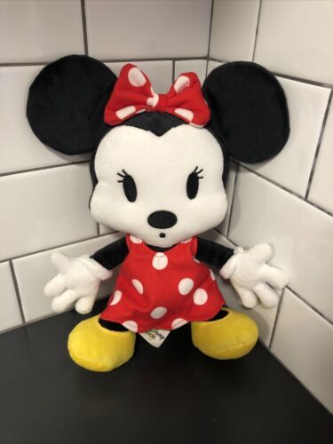 MINNIE MOUSE Go Minnie Beanbag Plush 9" Walt Disney World - £11.99 GBP