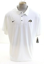 Nike Dri Fit White CU Buffaloes Collegiate Short Sleeve Polo Shirt Men&#39;s... - $69.99