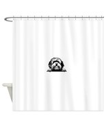 PEEKING TIBETAN TERRIER Shower Curtain - $80.00