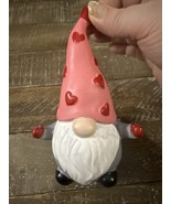 Love Gnome Valentine&#39;s Day Tabletop Decor Pink&amp;Red MISSING SIGN - $12.75