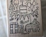 Stampin&#39; Up! Packed for Birthday Rubber Stamp Unused Pinata Cake Banner ... - $11.88