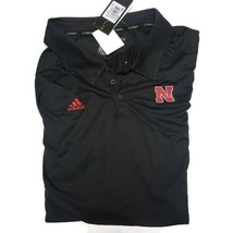 Adidas Sz 5XL Nebraska Cornhuskers Sideline Polo Short Sleeve Golf Shirt... - £27.62 GBP
