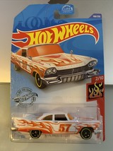 Hot Wheels - 2020 HW Flames 2/10 &#39;57 Plymouth Fury 168/250 (BBGHD67) - $11.76