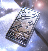 FREE W $35 OR MORE STAR TAROT CARD CHARM GOALS DREAMS SELF ESTEEM MAGICK image 2