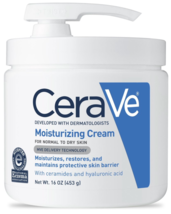 CeraVe Moisturizing Cream Pump 16 oz. with Ceramides &amp; Hyaluronic Acid - £23.76 GBP