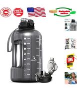 64 oz Leak Proof Gym Water Bottle with Straw &amp; Chug Lid - Stay Hydrated ... - $849.12 MXN