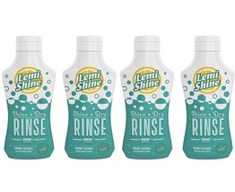 4 Bottles Lemi Shine 8.45 Oz. Shine + Dry Rinse, Natural Rinse Aid, - £30.42 GBP