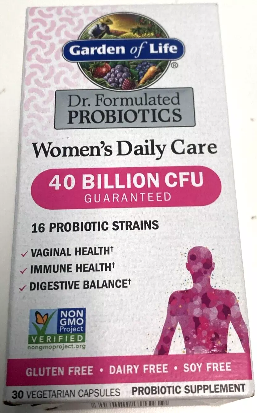 Garden Of Life Women&#39;s Daily Care Probiotics - 40 Billion CFU 30 Caps - £23.48 GBP