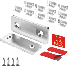 12 Pack Cabinet Magnetic Catch Ultra Thin Magnetic Door Catch Adhesive Drawer Ma - £11.41 GBP