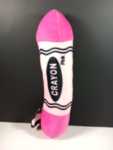 Pink Crayola Crayon Stuffed Animal Plush Soft 11&quot; Kids Toy Cute Vintage Color - £7.82 GBP